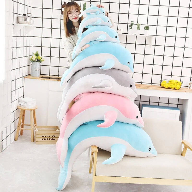 XXL Deflin Stofftier (ca. 50cm bis 160cm) Delphin Plüschtier