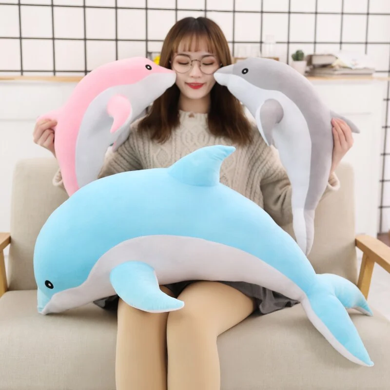 XXL Deflin Stofftier (ca. 50cm bis 160cm) Delphin Plüschtier