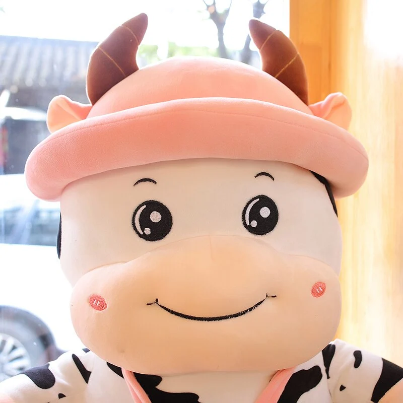 50/80cm Kawaii Lustige Kuh Stofftier
