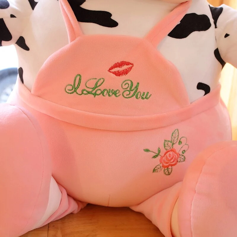 50/80cm Kawaii Lustige Kuh Stofftier