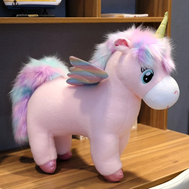 Niedliches Einhorn mit Flügeln Stofftier