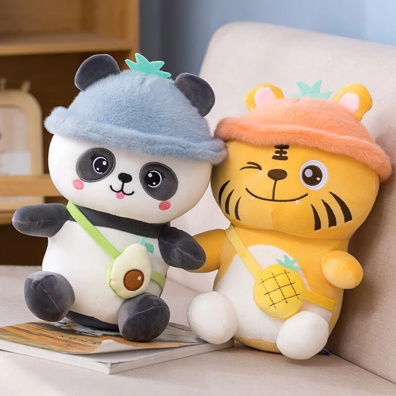 Niedliche Stofftiere: Panda, Tiger oder Ferkelchen 25/35/50cm