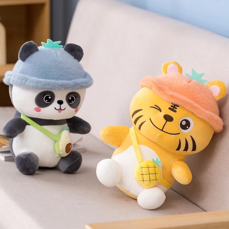 Niedliche Stofftiere: Panda, Tiger oder Ferkelchen 25/35/50cm