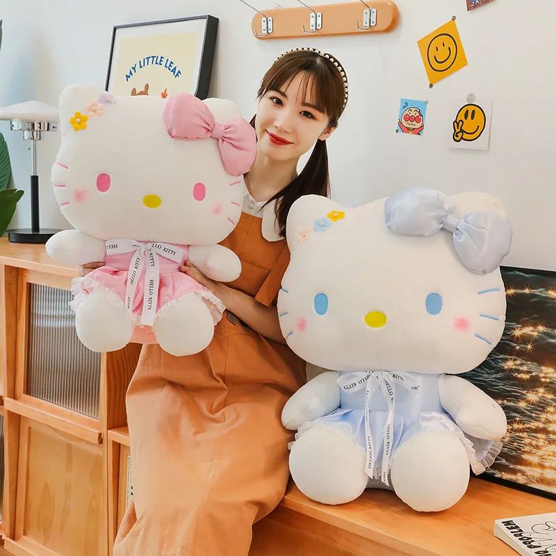 Plüschtier Hello Kitty – Kuscheltier - Stofftier pastelfarben