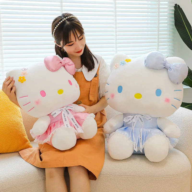 Plüschtier Hello Kitty – Kuscheltier - Stofftier pastelfarben