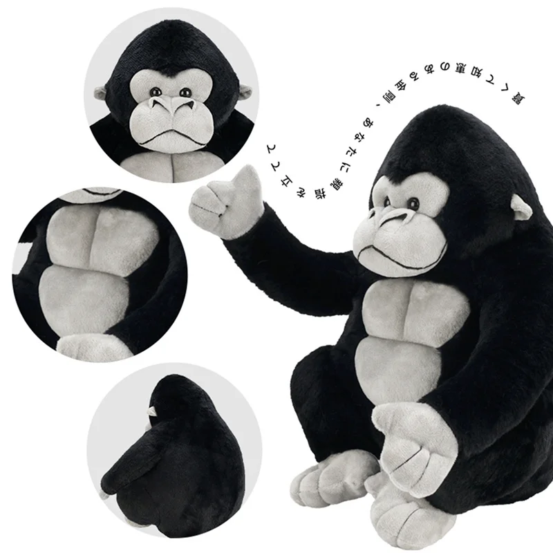 Plüschtier Gorilla – Kuscheltier - Stofftier weich