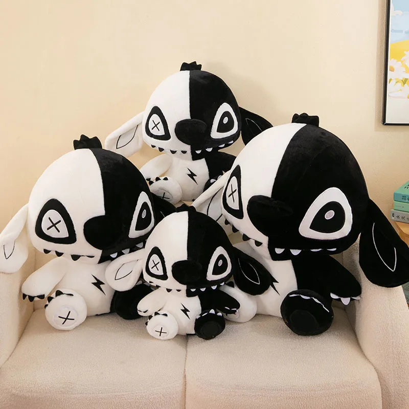 Plüschtier Stitch – Kuscheltier - Stofftier Schwarz Weiß