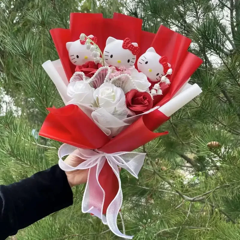 Plüschtier Sanrio Figuren Valentinstag Bouquet – Kuscheltier - Stofftier