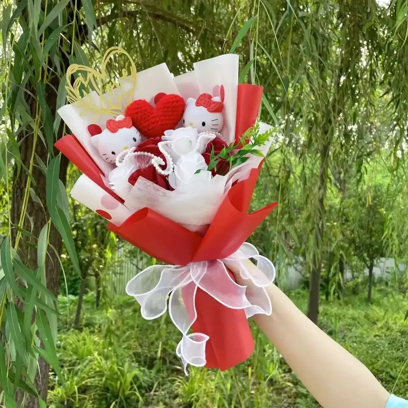 Plüschtier Sanrio Figuren Valentinstag Bouquet – Kuscheltier - Stofftier