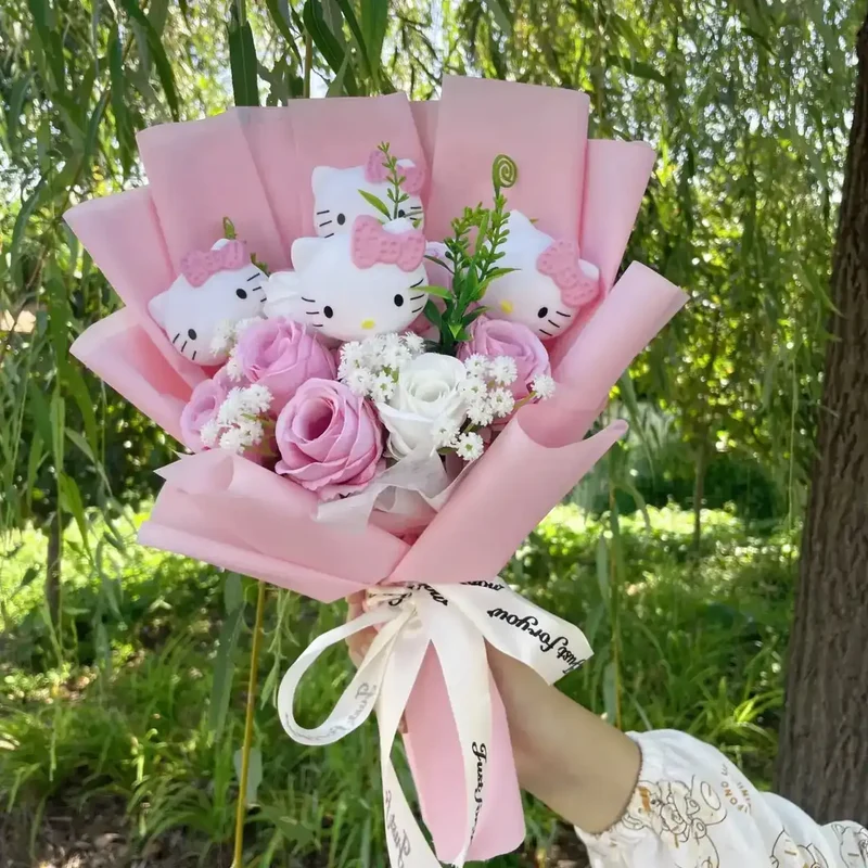 Plüschtier Sanrio Figuren Valentinstag Bouquet – Kuscheltier - Stofftier