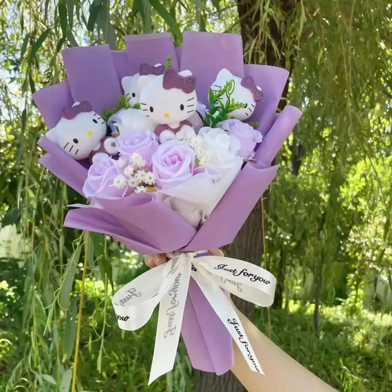 Plüschtier Sanrio Figuren Valentinstag Bouquet – Kuscheltier - Stofftier