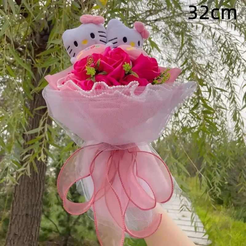 Plüschtier Sanrio Figuren Valentinstag Bouquet – Kuscheltier - Stofftier