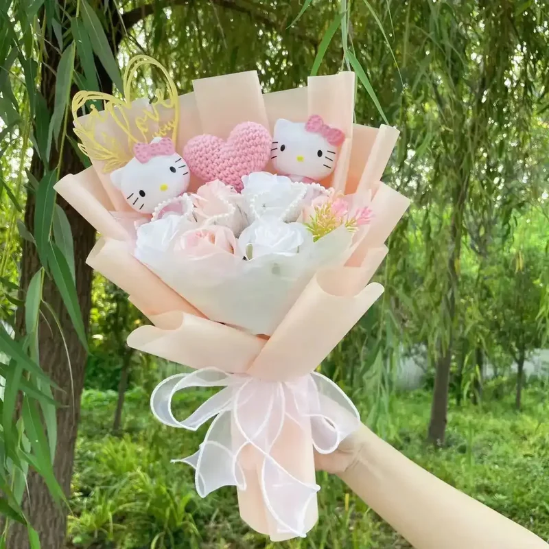 Plüschtier Sanrio Figuren Valentinstag Bouquet – Kuscheltier - Stofftier