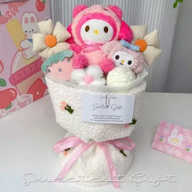 Plüschtier Sanrio Figuren Valentinstag Bouquet – Kuscheltier - Stofftier