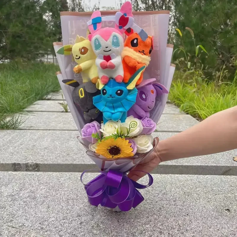 Plüschtier Pokemon Valentinstagsstrauß – Kuscheltier - Stofftier