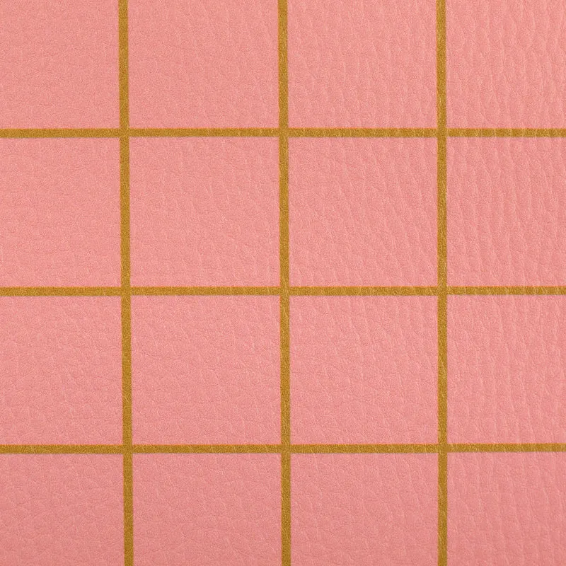 Kunstleder Happy Collection Karo by Cherry Picking - 422 apricot