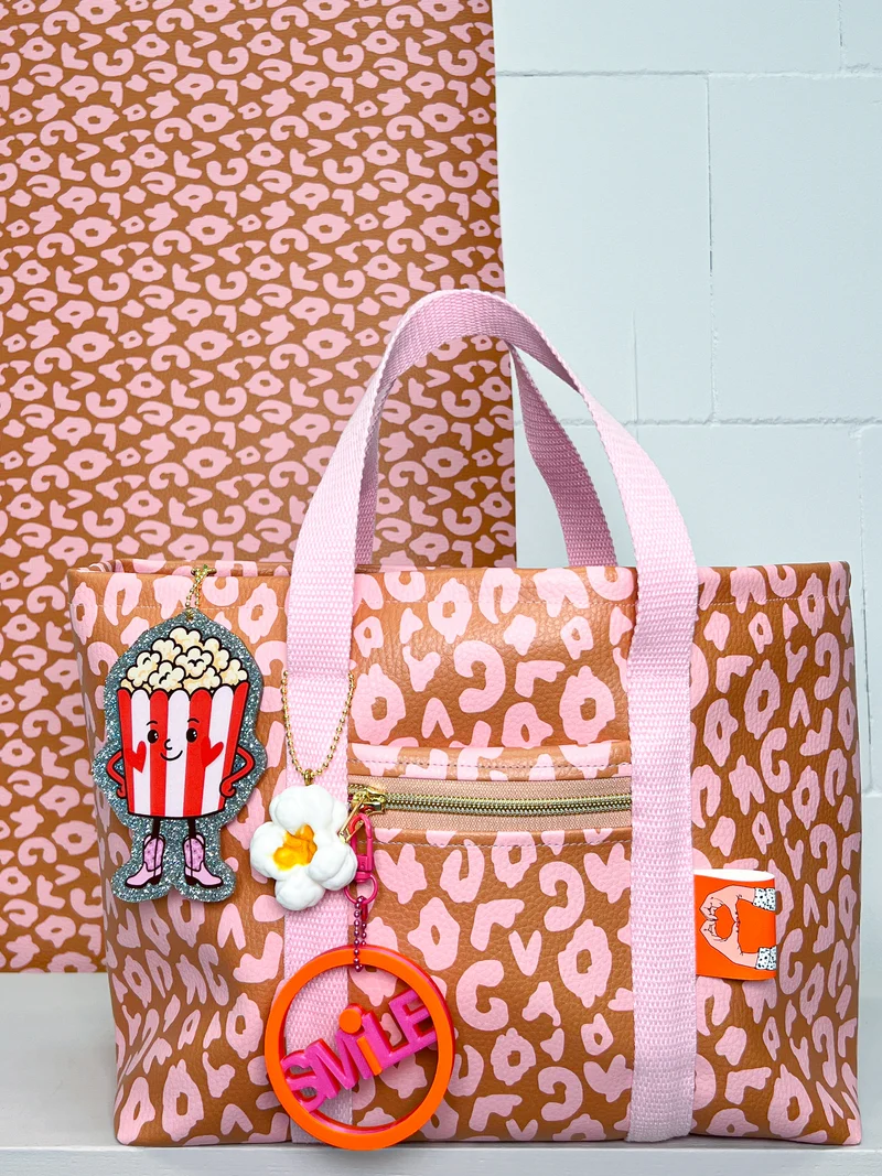Kunstleder Happy Collection Leo by Cherry Picking - 712 braun/rosa