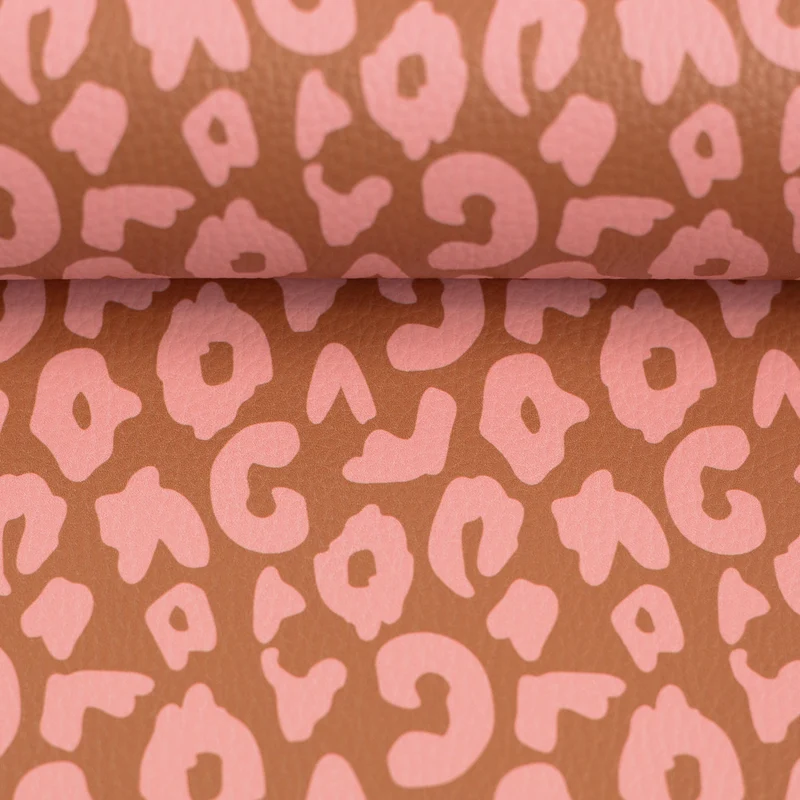 Kunstleder Happy Collection Leo by Cherry Picking - 712 braun/rosa