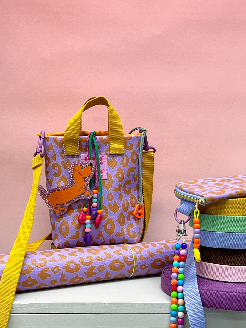 Kunstleder Happy Collection Leo by Cherry Picking - 642 flieder/braun