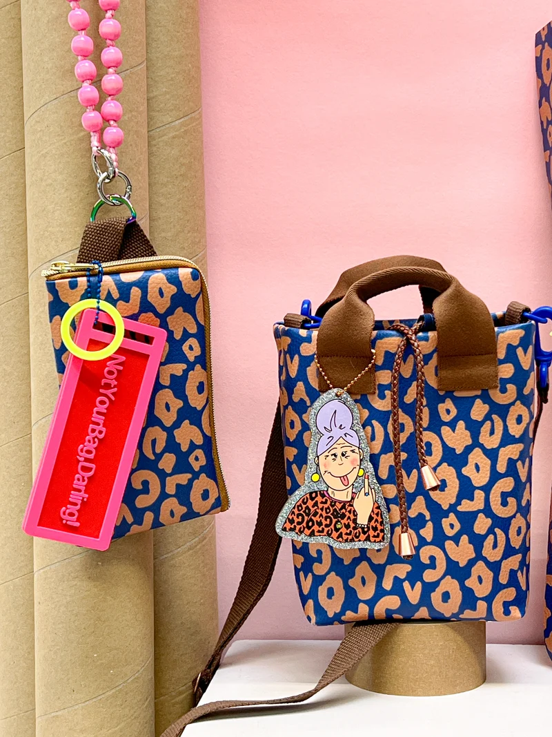Kunstleder Happy Collection Leo by Cherry Picking - 596 marine/ocker
