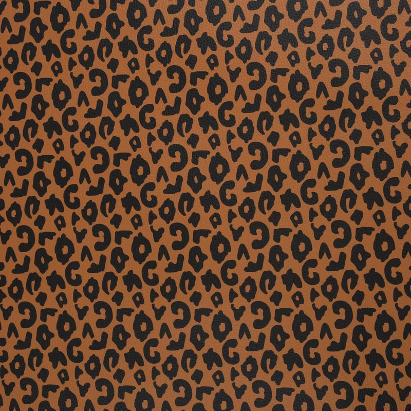 Kunstleder Happy Collection Leo by Cherry Picking - 315 ocker/schwarz