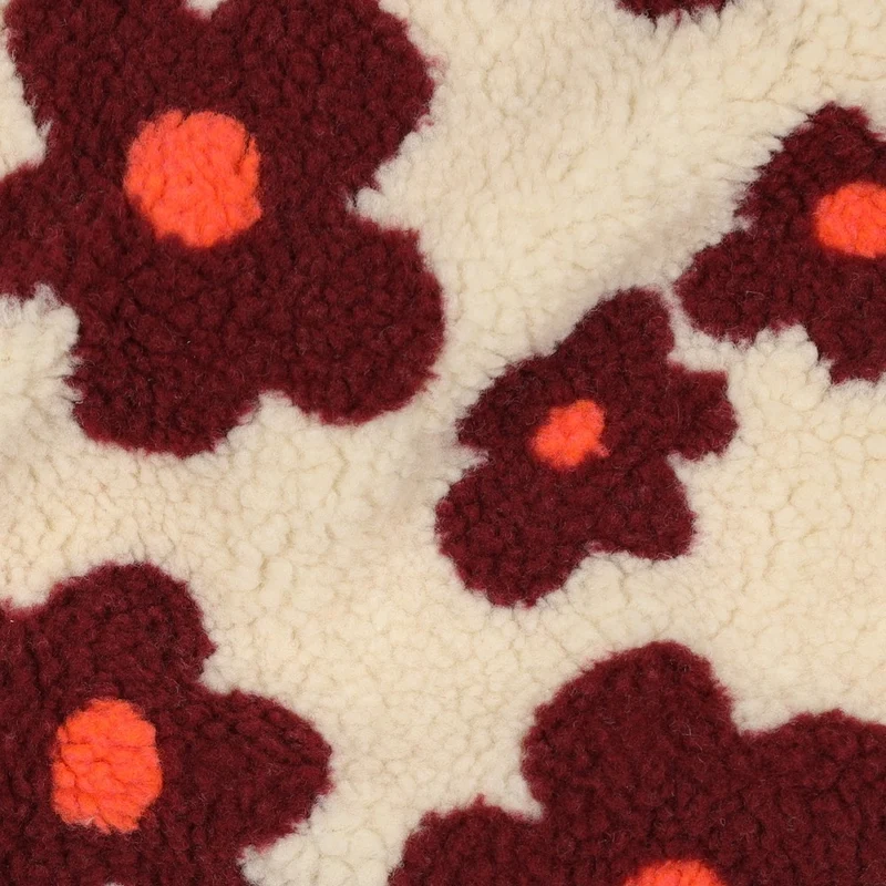 Teddy Stoff Jacquard Flowers - natur