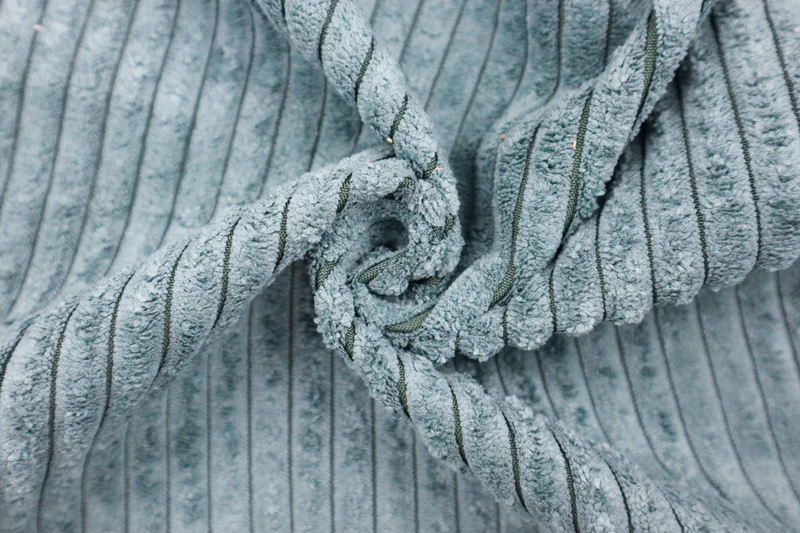 Cord Samt Tanja - 5028 rauchblau