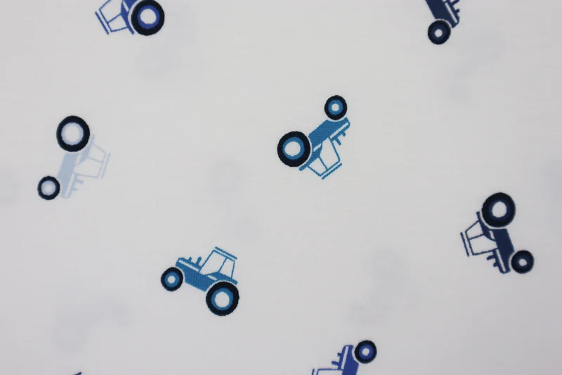 Baumwolljersey Kleiner Traktor - blau