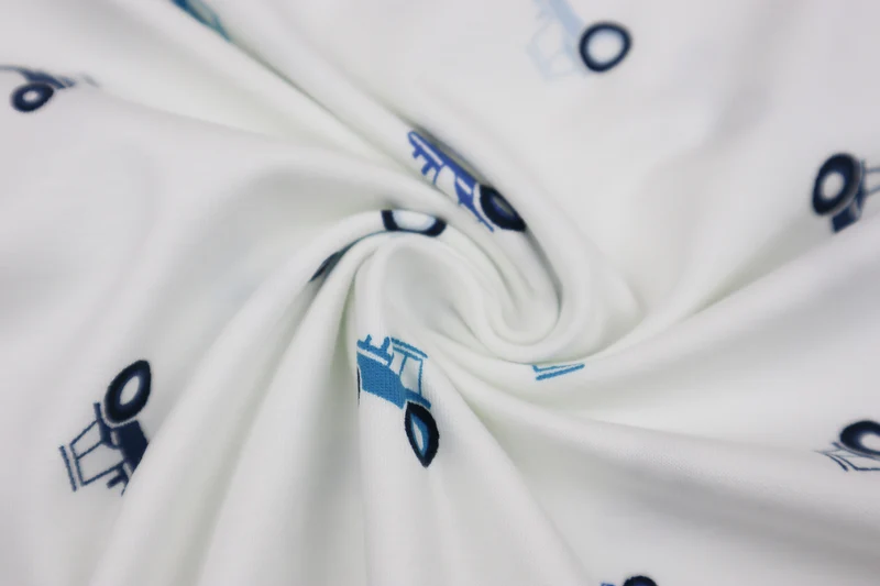 Baumwolljersey Kleiner Traktor - blau