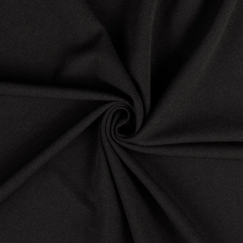 Scuba Crepe Belinda - 5001 schwarz