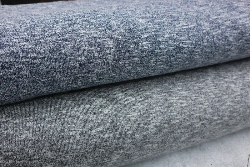 Strickstoff Merlin Melange - grau