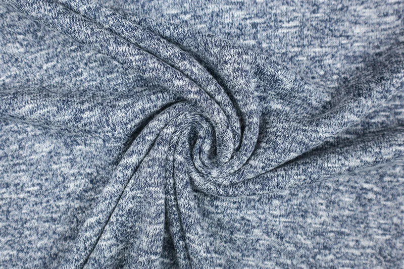 Strickstoff Merlin Melange - blau
