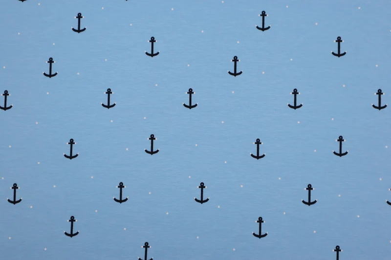 Baumwolljersey Anchor Stars
