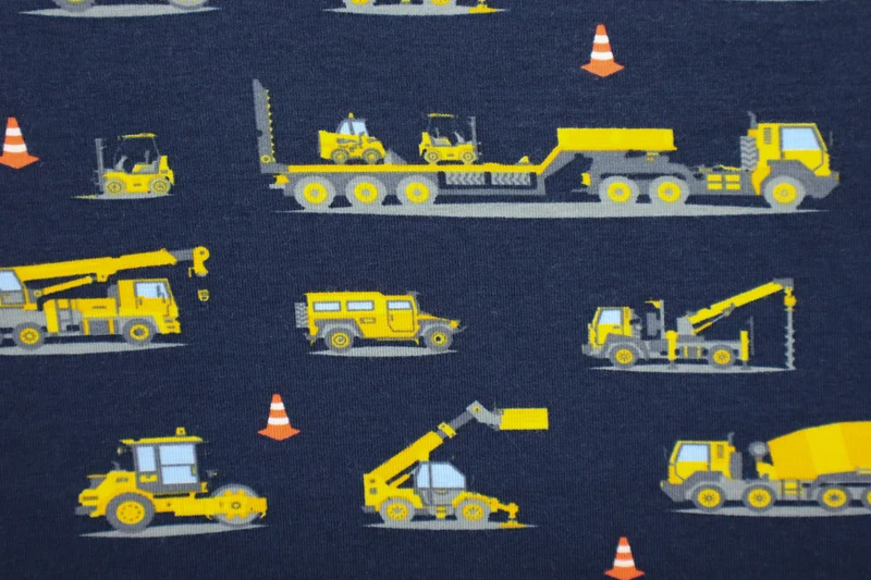 Baumwolljersey Auf der Baustelle
