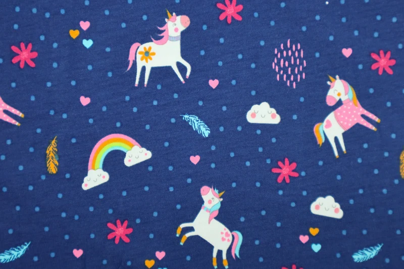 Baumwolljersey Unicorn World