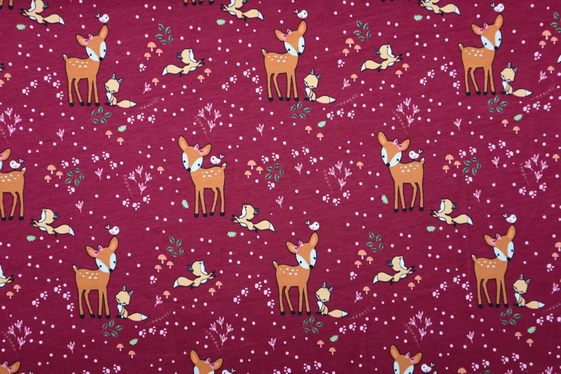 Baumwolljersey Cute Deer