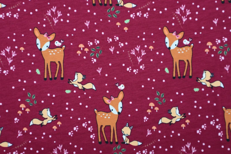 Baumwolljersey Cute Deer