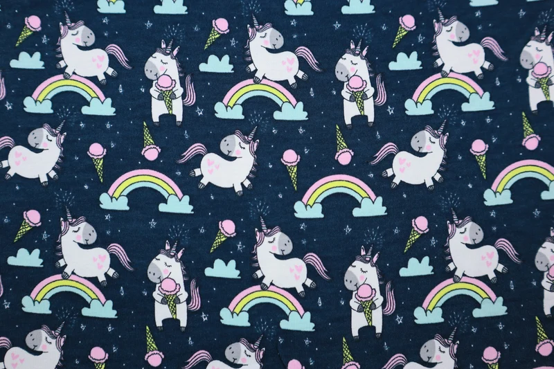 Baumwolljersey Icecream Unicorn