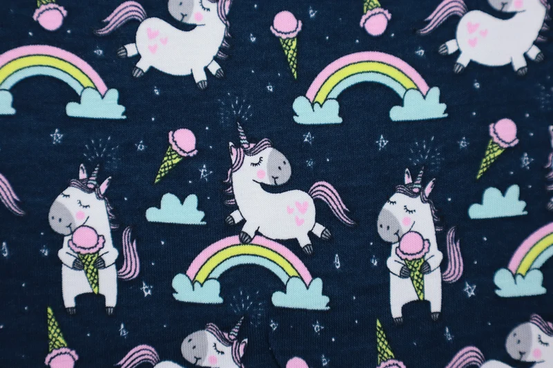 Baumwolljersey Icecream Unicorn