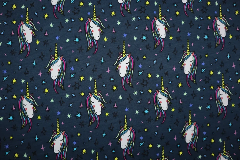 Baumwolljersey Sparkling Unicorn