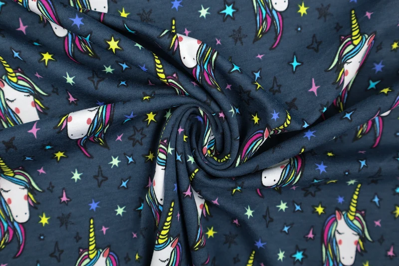 Baumwolljersey Sparkling Unicorn