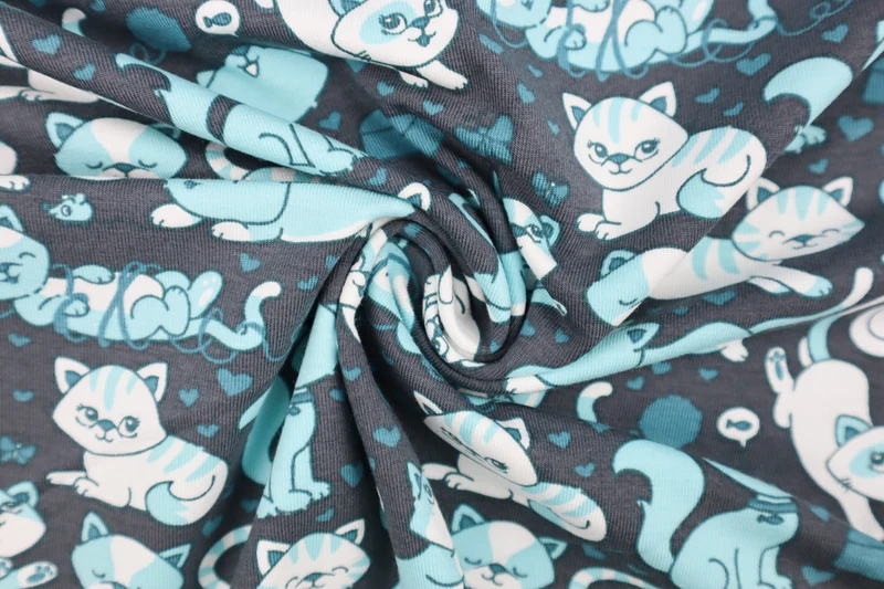 Baumwolljersey Cute Kitty
