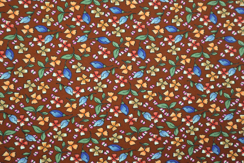 Baumwolljersey Bunte Blumen