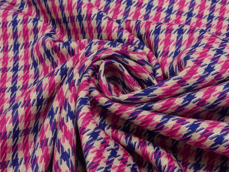 Jacquard Rayon Hahnentritt
