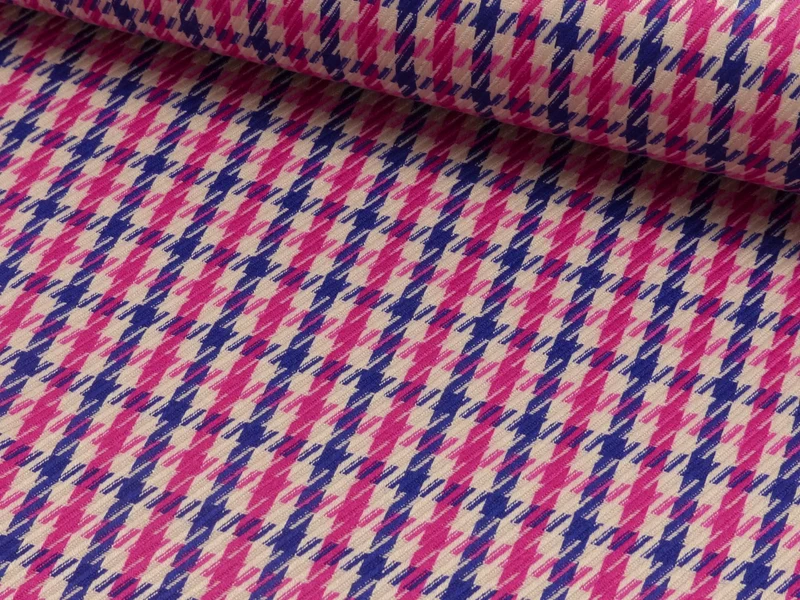 Jacquard Rayon Hahnentritt