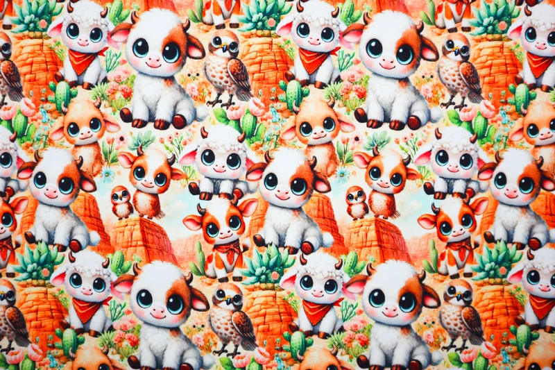 French Terry Cute Animals