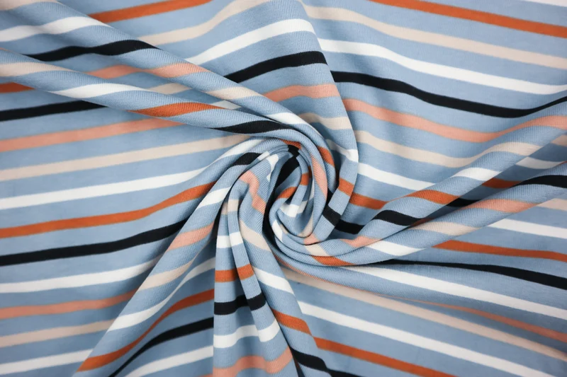 Baumwolljersey Construction Stripes by Poppy