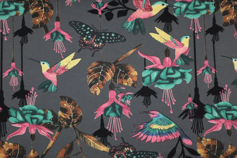 Baumwolljersey Kolibri