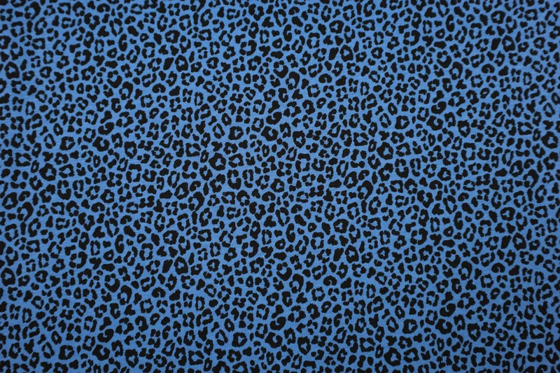 100% Baumwolle Singlejersey Leo - blau