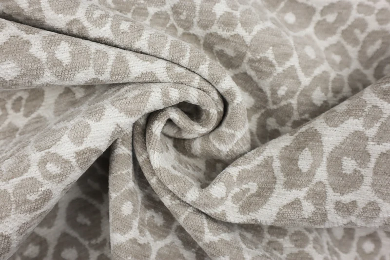 Chenille Dekostoff Wild Leo - sand/natur